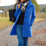 Leila™ | Klassischer Mantel – Blau