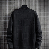 Herren-Rundhals-Pullover -MATIS – schwarz