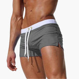 Badeshorts für Männer – Schnelltrocknende Badehose für den Sommer – Grau
