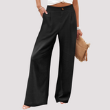 Helen - Lässige Hose mit weitem Bein für Damen – Schwarz 2