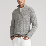 Zip-Pullover – Grau