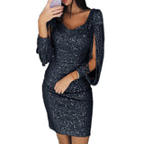 Leena – Elegantes, lässiges Minikleid – Schwarz