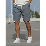 Sommerliche Herren Shorts mit hoher Taille und Atmungsaktivität – Dunkelgrau