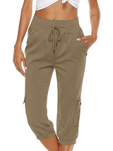 Komfortable Damen Freizeithose für den Alltag – Khaki