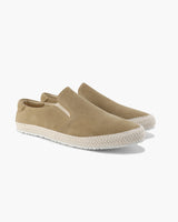 Jacob | Stylischer Espadrille Herren-Slip-On aus Wildleder mit Bastsohle – Khaki