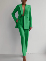 Marva - Damen Blazer‑Hosen‑Set – Grün2
