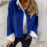 Judith™ | Elegante, warme kurze Jacke – Blau