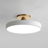 LuxLume | Moderne LED-Deckenleuchte mit edlen Goldakzenten – Weiß
