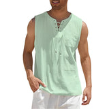 Alexia - Bequemes, ärmelloses Tanktop für Herren – Grün