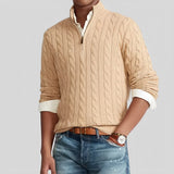 Herren-Pullover mit Rundhalsausschnitt - ACKLEY – Khaki