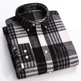 Rothwell Zeitloses Baumwoll-Flanellhemd – Schwarz