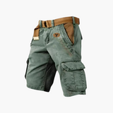 Langarm-Cargohemd mit Taschen für Herren – Grün