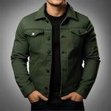 Leroy - Stilvolle Jeansjacke für Herren – Grün