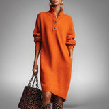 Elyon | Elegantes Kleid – Orange