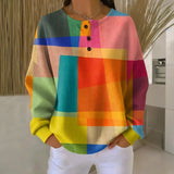 Buntes Vintage-Sweatshirt – Mehrfarbig