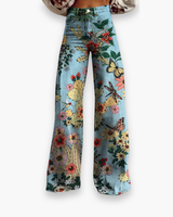 Damen Elegante Stoffhose | Vielseitig und Bequem – Blauer Wald