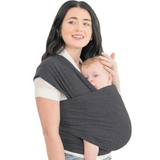 Rückenunterstützende Babytrage - CuddleWrap – Grau