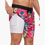 Sommer Shorts mit Kordelzug - Herrenmode für heiße Tage – Rosa