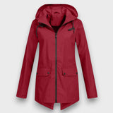 Wenara – Regenjacke mit Kapuze – Rot