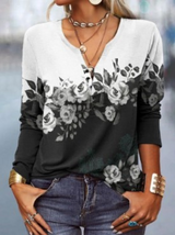 Retro Aztekenmuster Langarm Pullover – Mehrfarbig-2