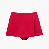 Vibrante Skort für Frauen - Bequem und Elegant für den Sommer – Rot
