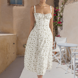 Artemis - Buntes geblümtes Kleid – Grüne Blumen