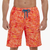 Schnelltrocknende Shorts - Herren Badeshorts mit Stretch – Orange