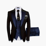 Eleganter Hochzeitsanzug - Herren 3-teilig für festliche Gäste – Marineblau