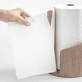 WoodRipple – Toilettenpapierhalter aus Holz – Weiß