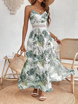Ingrid | Sommerkleid mit Blumenmuster – Grün