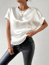Martina | Mühelos schicke Batwing-Ärmel Bluse – Perfekt für jede Saison – Weiß