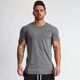 Steffen™ - Einfarbiges T-Shirt mit bequemer Passform – Grau
