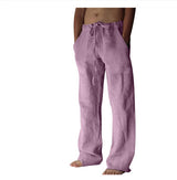 Nils | Modische dünne Freizeithose – Lila