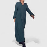Cassandra | FLEXIBLES LANGES KLEID – Grün