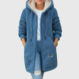 Birgitta | Damen Fleecejacke – Stil und Wärme für kalte Tage – Blau (fast ausverkauft)