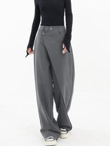 Yuli | Moderne Baggy-Hose – Grau