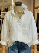 Venara - Elegante Freizeitbluse – Weiß