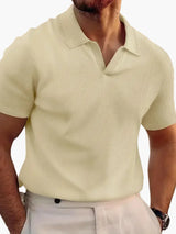 Kurzarm-Polo in lässigem Stil für Herren – Eleganz und täglicher Komfort – Khaki