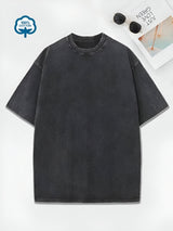 Luca | Mühelos elegantes Baumwoll-T-Shirt für jeden Tag – Schwarz
