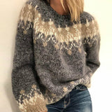 Warmer Strickpullover für Damen | Ideal für alle Jahreszeiten – Grau