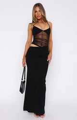 Nourhi | Maxi Kleid – Schwarz