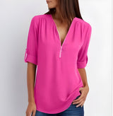 Adorin | Stylische & Vielseitige Bluse – Rosa
