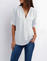 Adorin | Stylische & Vielseitige Bluse – Weiß