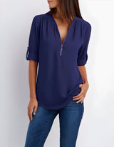 Adorin | Stylische & Vielseitige Bluse – Marineblau