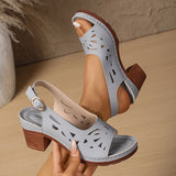 Wrenna - gepolsterte orthopädische Sandalen – Blau