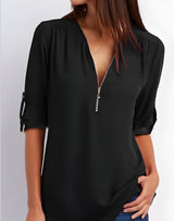Adorin | Stylische & Vielseitige Bluse – Schwarz