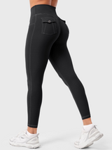 Ezaria | Atmungsaktive Sport Leggings für Damen Sommer – Schwarz