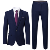 Herren Zweiteiler Set | Hochzeitsgast Anzug – Dunkelblau