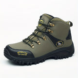 Winterschuhe Herren | Schnür-Wanderschuhe Mit Profilsohle – Grün