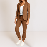 Daizy | Eleganter Zweiteiler-Anzug – Braun